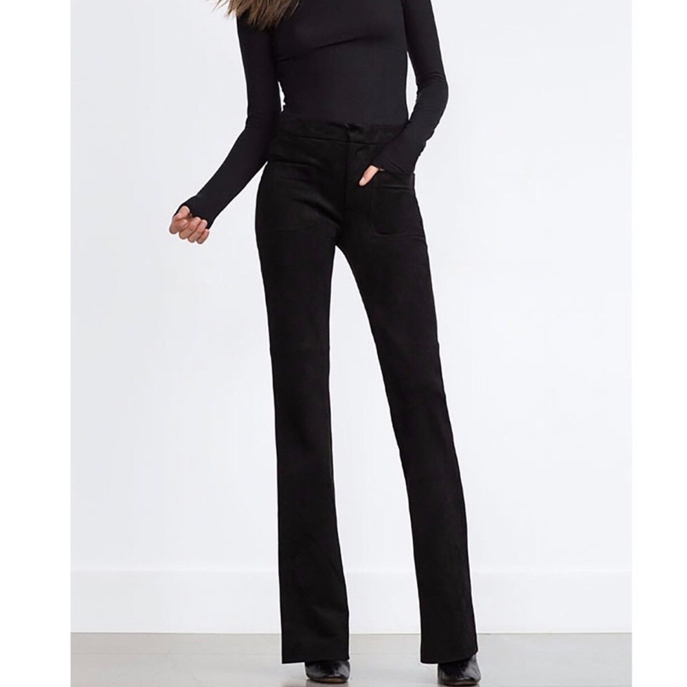 Tribute to 70’s Velvet Crop Flare Pants- NWT